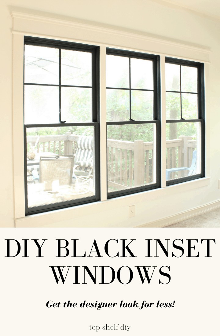DIY Black Inset Windows - Top Shelf DIY